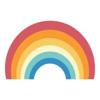 A boho rainbow colorful illustration vector free