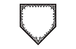 Clásico frontera marco vector negro describir, decorativo ornamental esquina diseño elemento