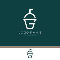 Vector Graphic Design, Letter G Logo, Drink Logo Design