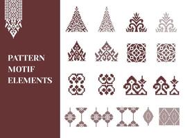 set of vector pattern motif elements