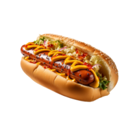 AI generated Hot Dog, Hot Dog Png, Hot Dog With Transparent Background png