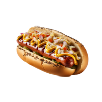 ai gerado quente cachorro, quente cachorro png, quente cachorro com transparente fundo png