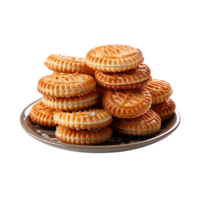 ai gegenereerd koekjes, biscuits png, biscuits met transparant achtergrond png