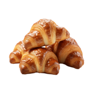 ai generado cruasanes, croissants png, croissants con transparente antecedentes png