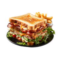 AI generated Club Sandwich, Club Sandwich Png