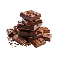 AI generated Chocolate Slices, Chocolate Slices Png