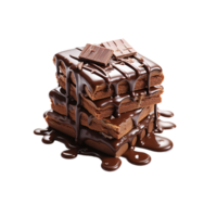 ai generado chocolate rebanadas, chocolate rebanadas png