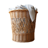 AI generated Laundry Basket Png, Ciano Laundry Basket Oval png