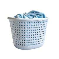 AI generated Laundry Basket Png, Ciano Laundry Basket Oval png