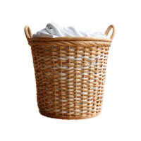 AI generated Laundry Basket Png, Ciano Laundry Basket Oval png