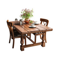 AI generated Dining Table, Dining Table Png