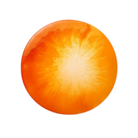 ai genererad orange vattenfärg runda minimum färga png