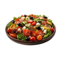 ai generado ensalada, ensalada png, ensalada con transparente antecedentes png