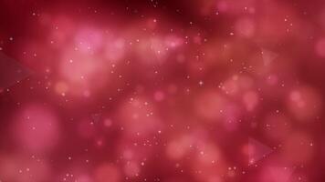 red color blurred bokeh particles abstract background video