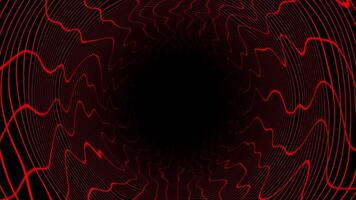 3D cylindrical hi-tech futuristic abstract tunnel in cyberspace background video