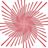 abstract red sunbrust monochrome vector pattern art
