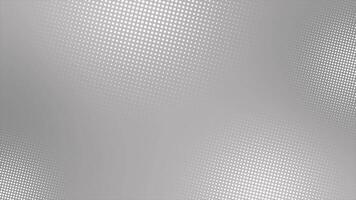 Simple and classy white color rotating circular shapes geometrical halftone dots futuristic looped background video