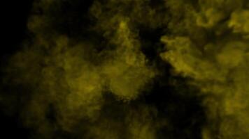 Yellow explosion smoke effect video