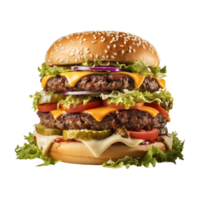 AI generated Cheeseburger, Cheeseburger Png, Cheeseburger With Transparent Background png