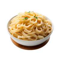 ai generado fideos, tallarines png, tallarines con transparente antecedentes png