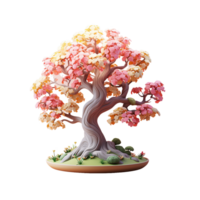 ai generado minúsculo linda árbol emojis, árbol emoji png