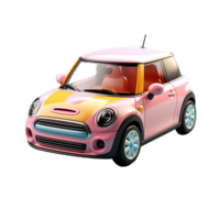 ai gerado carro emoji, minúsculo fofa carro emoji png