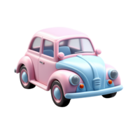 ai generado coche emojis, minúsculo linda coche emoji png