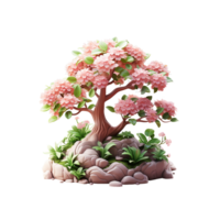 AI generated Tiny cute tree emoji, Tree emoji png