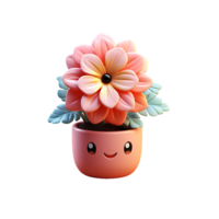 ai generado minúsculo linda flor emojis, flor emoji png