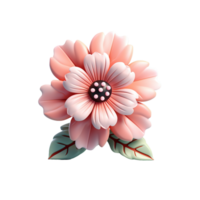 AI generated Tiny cute flower emoji, Flower emoji png