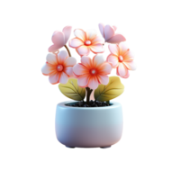 AI generated Tiny cute flower emoji, Flower emoji png