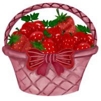 strawberry basket for valentine png