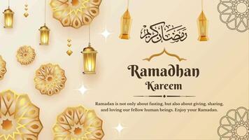 Ramadan kareem magnifique Contexte vidéo video