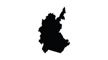 animazione quello le forme un' carta geografica di ba'qubah nel Iraq video