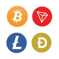Crypto Icon Logo Illustration free download vector