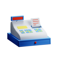 3D Illustration cash register png