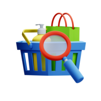 3D Illustration find item png