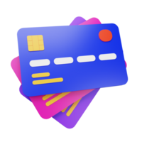 3D Illustration credit card png