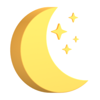 3D Illustration moon png