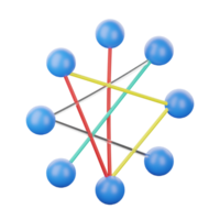 3d ilustração acorde diagrama gráfico png