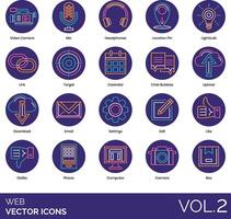 web vector icon set