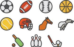 Sportbetting vector icon set