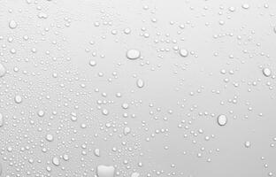 Water Drop on White Surface, Clean and Minimalist Background photo
