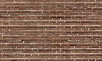 The pattern or texture of a red brick wall appears smooth and continuous. photo