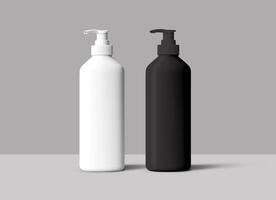 AI generated Plastic cosmetic pump bottle mockup photo