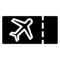 ticket glyph icon vector