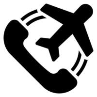 phone call glyph icon vector