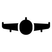 icono de glifo de avión vector