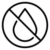 no liquid line icon vector