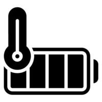 thermometer glyph icon vector